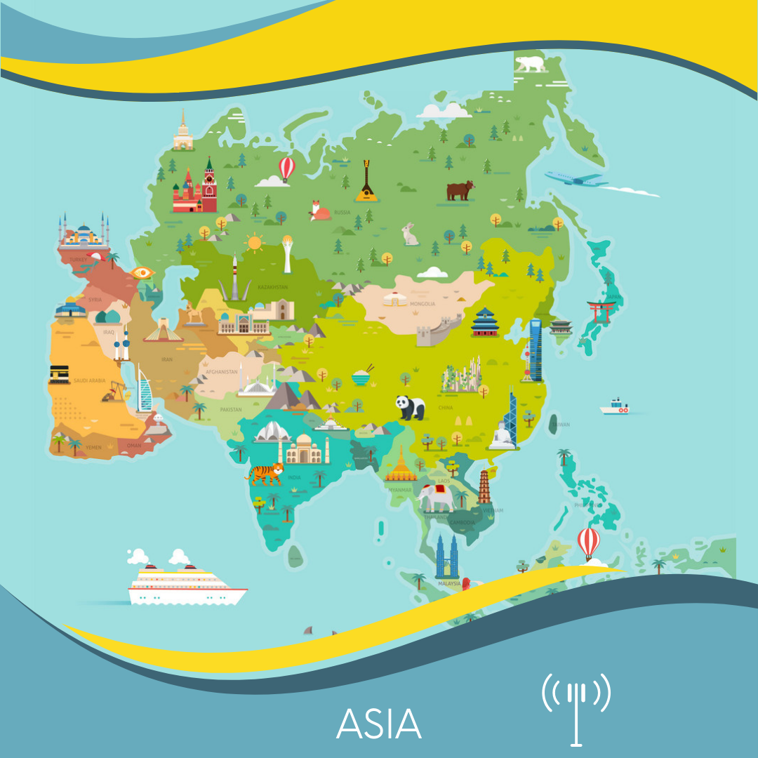 Best eSIM for Asia (20 areas)
